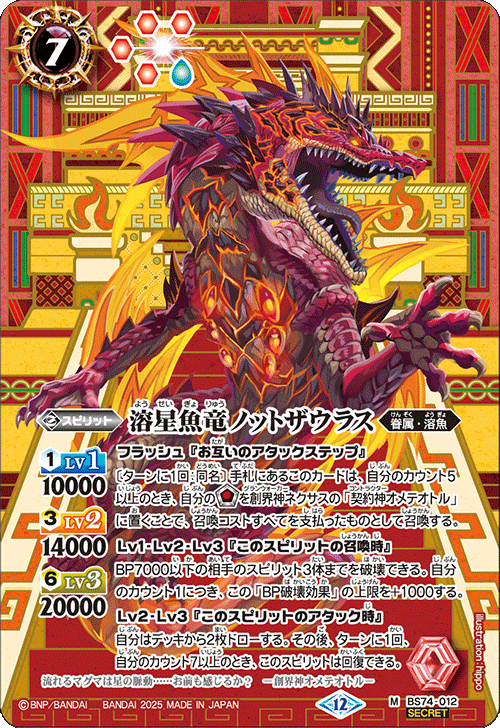 BS74-012 溶星魚竜ノットザウラス