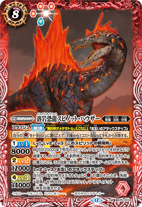 BS75-013 溶岩恐龍スピノット・ハウザー